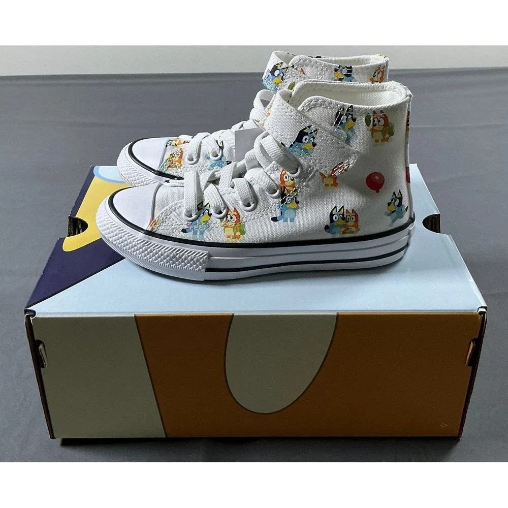 Converse Bluey Chuck Taylor All Star High Top Youth 11 White A16463F Sneaker